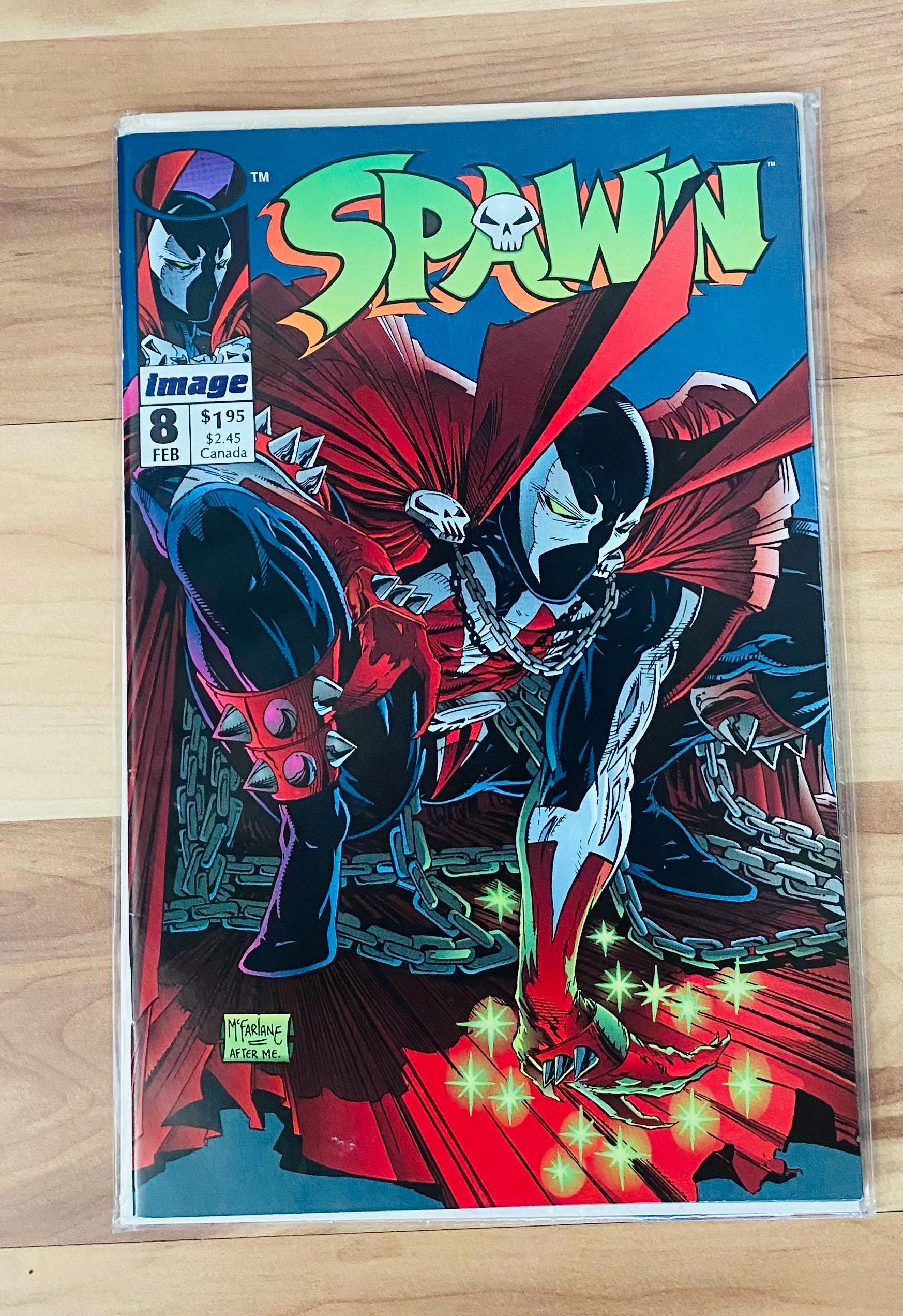Spawn #8 Comic Book Todd Mcfarlane Image Comics W/ Poster Rare 1st
