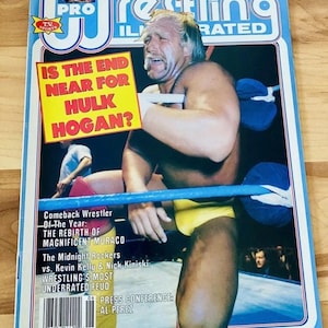 Hulk Hogan 1988 June Pro Wrestling Illustrated Magazine Andre the Giant Vintage with Poster