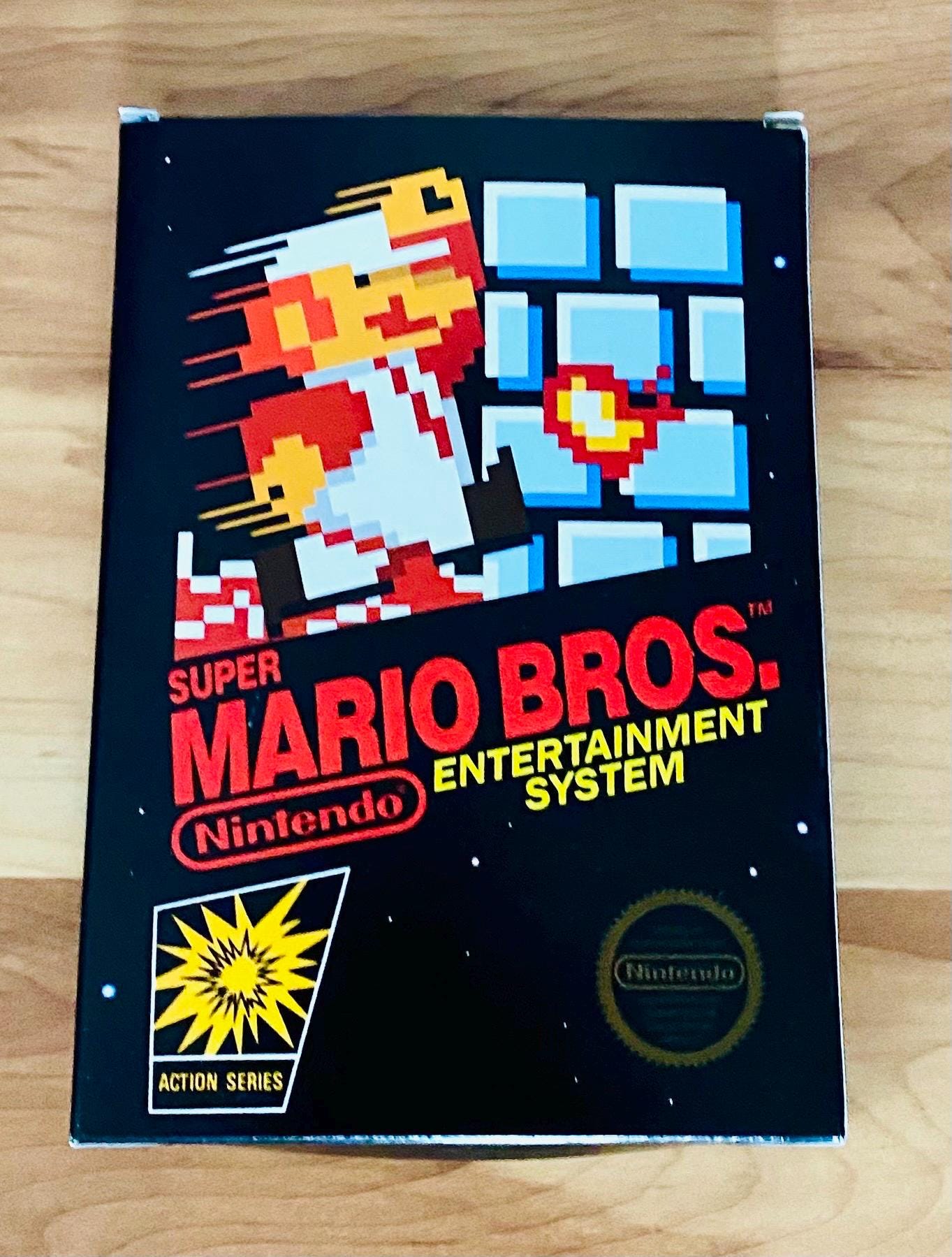 Super Mario Bros Replacement Box – Nintendo NES Box Only – High