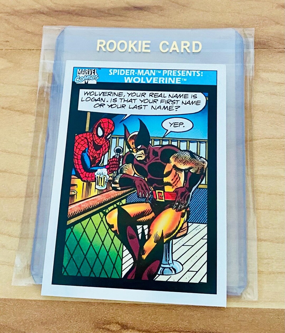 Wolverine & Spider-man Rookie 1990 Impel Marvel Universe Card #160 Mint ...