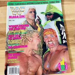 Rare WWF Magazine April 1992 – HULK Hogan, Sid Justic Ric Flair, Macho Man WWE