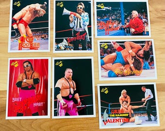 1990 WWF Cards Mint Lot Bret Hart Vintage Rare WWE