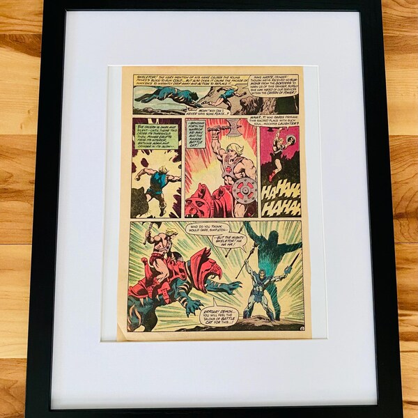 Masters of the Universe He-Man #1 DC Comics 1982 Original Art Work Bronze Age Framed Rare