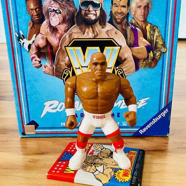 Hasbro WWF Rare Series 5 Virgil Action Figure 1993 Action Works WWE NM