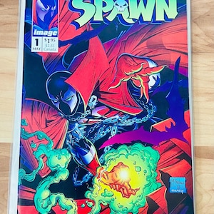 Spawn #1 Comic Book Todd McFarlane Image Comics W/ Poster Rare 1992 Mint