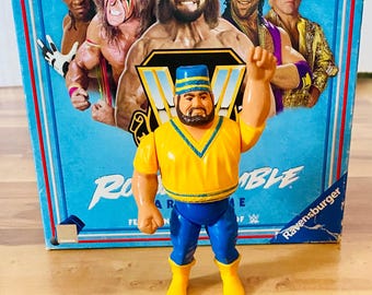 Vintage WWF Hasbro Akeem The African Dream Action Figure | Rare 1990s Wrestling Collectible | WWE Retro Toy Near Mint