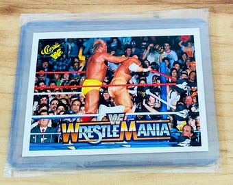 WWE 1990 Classic WWF Hulk Hogan & Macho Man Wrestlemania V Card #94 Mint