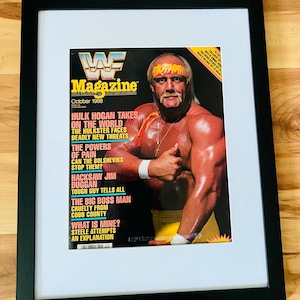 Hulk Hogan WWF Magazine October 1988 Vintage WWE Wrestling Rare Framed