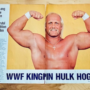 Hulk Hogan WWF 1986 Original 20x8 Photo WWE Vintage Picture Print Rare