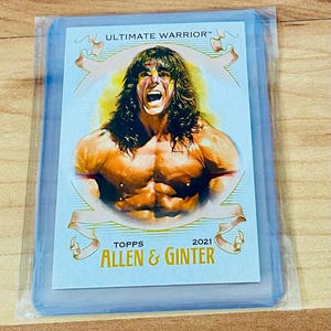 WWE Ultimate Warrior 2021 Topps Heritage Allen & Ginter #AG-28 Wrestling Card WWF Mint