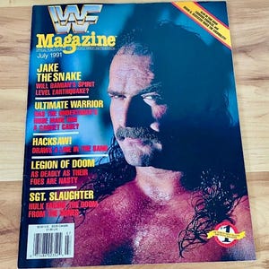 WWF Magazine July 1991 Jake “The Snake” Roberts Vintage WWE Wrestling Rare Issue