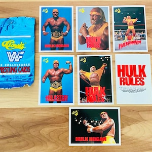 Hulk Hogan 1990 WWF Classic cards Complete Set of all Hulk Hogan cards Rare Mint Condition