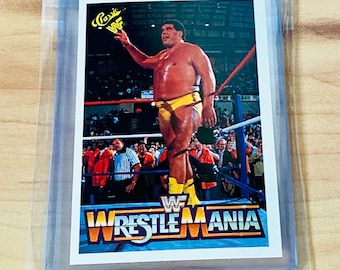1990-91 Classic ANDRE the GIANT WWF Wrestling Gold Card Signature