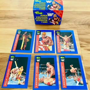 HULK Hogan 1991 Classic WWF Card Lot w/original Box Rare Warrior Macho Man Mint