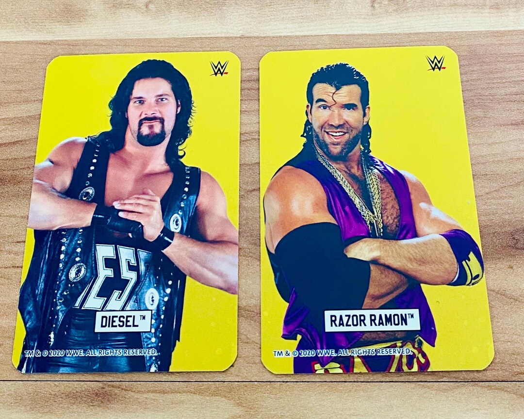 Razor Ramon Card Razor Ramon & Diesel NWO WWE Legends Royal Rumble Gold Cards 2020 Rare ...