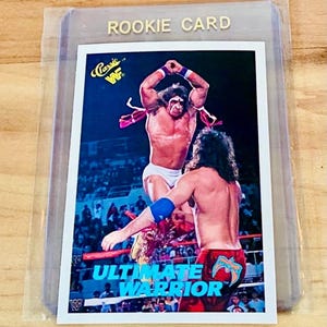 1990 WWF Classic #61 Ultimate Warrior Rookie Card – Vintage WWE – MINT Condition