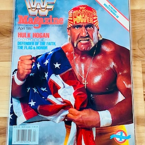 Hulk Hogan 1991 WWF Magazine April Rare Vintage WWE Complete