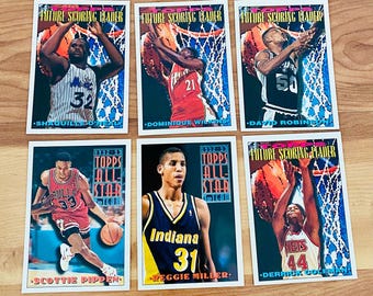 1993 Topps Basketball Lot Future Scoring Leaders & Topps All-Star Shaq Pippen