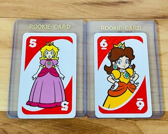 Carta de juego Super Mario Rare Princess Peach y Rosalina Rookie Uno de Nintendo