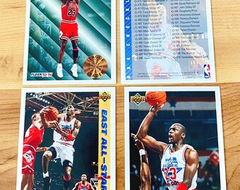 Michael Jordan Card Lot League Leader All-Stars Vintage Mint