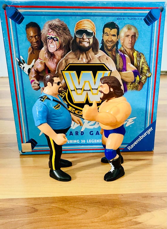 WWF Hasbro Big Boss Man Hacksaw Jim Duggan Action Figures WWE NM