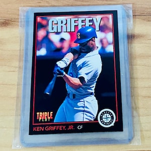 Ken Griffey Jr 1993 Leaf Triple Play Baseball Card #1 Seattle Mariners MLB Rare
