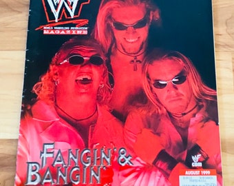 THE BROOD WWF Wrestling Magazine August 1999 Christian Edge W/Poster & Calendar