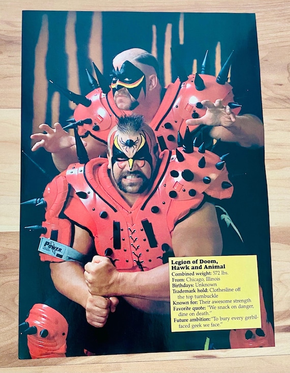   Year Plate 2010 ＷＷＦコラボ Legion of Doom - WWF 1990 Original 8x10 Photo WWE Vintage Picture