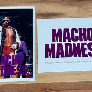 1990 Classic WWF Macho Man Randy Savage Vintage Cards Macho Madness Mint