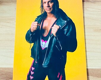 Bret Hart 1998 Panini WCW NWO Photocards Wrestling Card #97 *NM