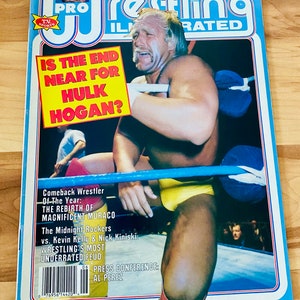 June 1988 Pro Wrestling Illustrated Magazine – Hulk Hogan Cover – Vintage w/ Poster – WWE WWF