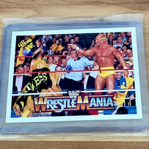Hulk Hogan & Macho Man Randy Savage 1990 WWF Classic #102 - Wrestlemania - Mint