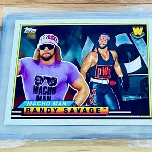 Macho Man Randy Savage Big Legends 2018 Topps WWE Heritage Card #BL-32 NM