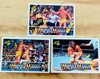 Hulk Hogan Macho Man Randy Savage Lot Vintage 1990 Classic WWF Wrestlemania Mint