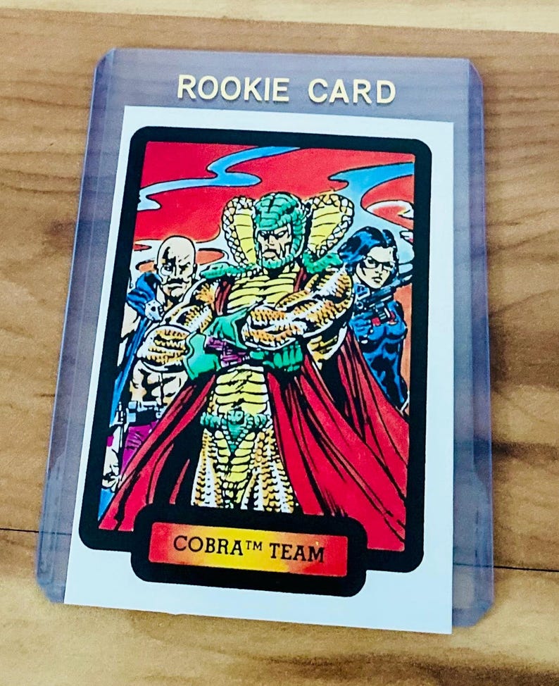 1987 Cobra Team GI Joe Comic Images Card #37 Vintage Rare NM Bild 1