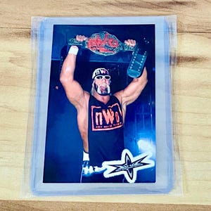 Hulk Hogan NWO Rare 1999 Crazy Planet WCW Sticker Card WWE Vintage Mint