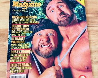 WWF Magazine October 1989 The Bushwhackers Iconic Cover Hogan Macho Man WWE