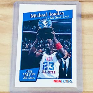 Nba Hoops Michael Jordan Mvp Card - Etsy