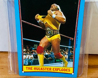 Hulk Hogan 1987 Topps WWF Wrestling Card Vintage WWE Wrestling Rare NM