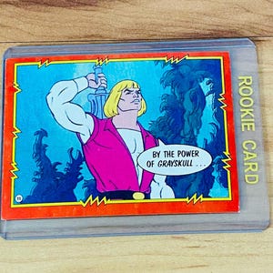 1984 He-Man Masters of the Universe Prince Adam Rookie Card #11 Mattel Rare