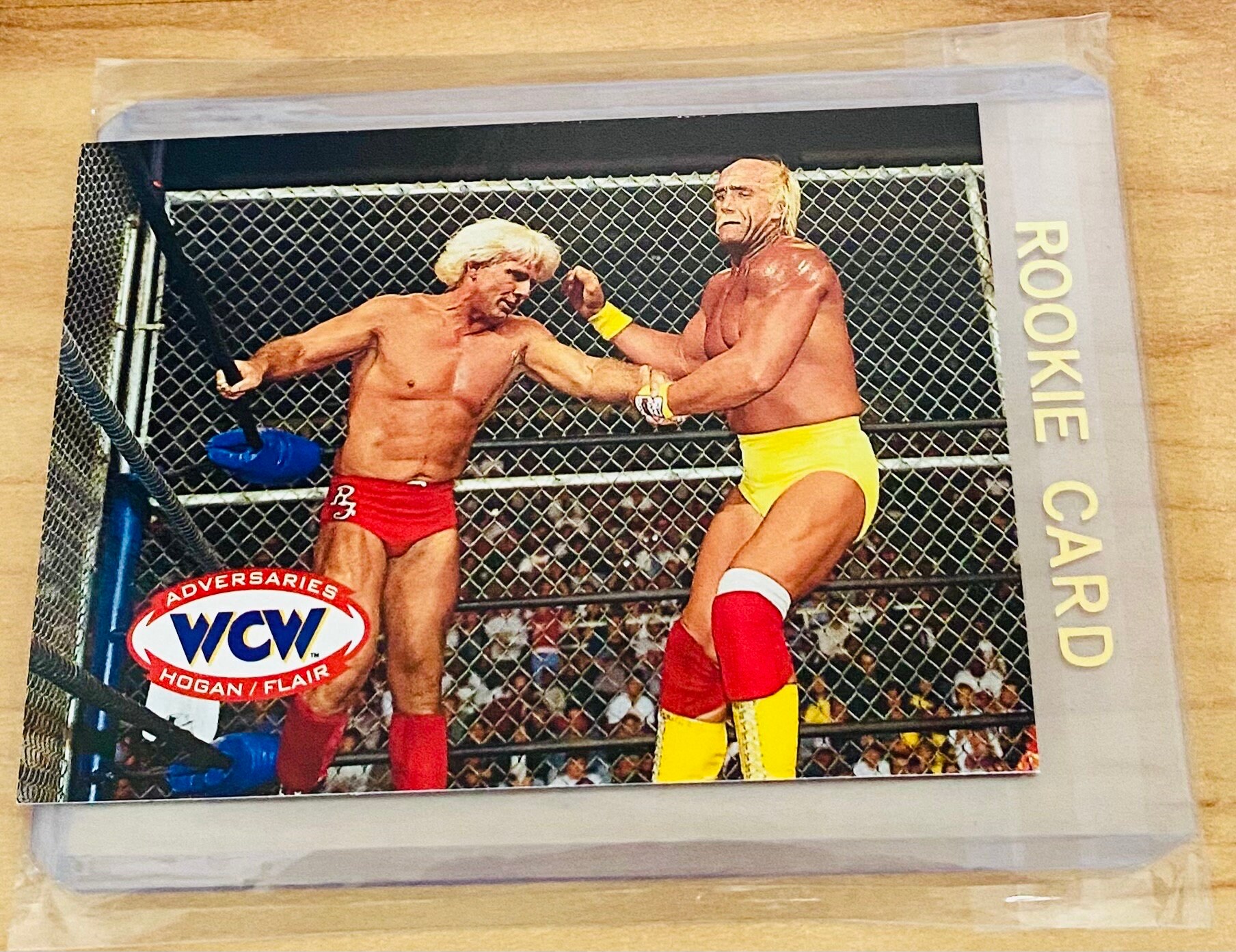 1995 CARDZ WCW Main Event #77 – Ric Flair Tribute Card Vs Hulk