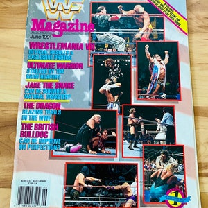 WWF Magazine Ultimate Warrior Macho Man Hulk Wrestlemania VII June 1991 Rare