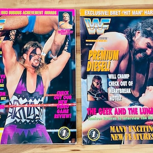 WWF Wrestling Magazines Lot 90’s Vintage Diesel Shawn Michaels Crush Bret Hart WWE