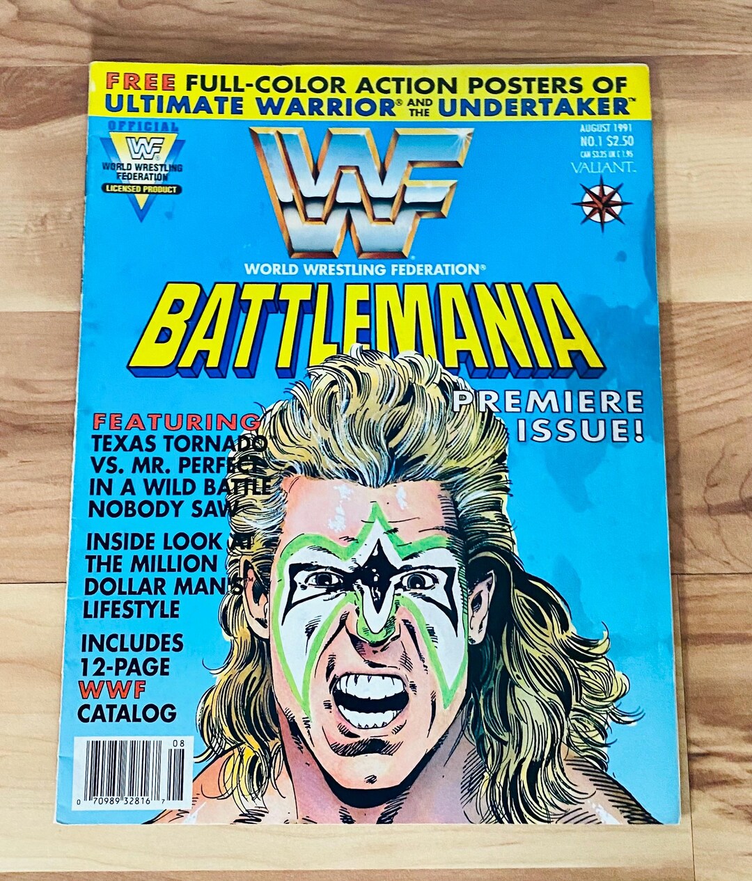 Wwf Dc WWF Battlemania Comic Book Volume #1 Ultimate Warrior First Issue Rare ...