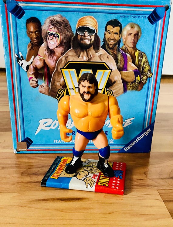 WWF Hasbro Hacksaw Jim Duggan Series 2 Wrestling WWE Vintage Toys