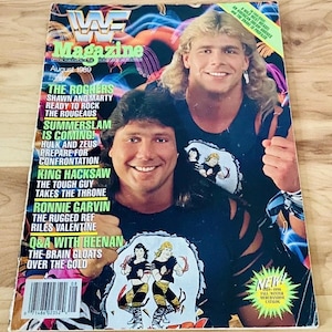 WWF Magazine August 1989 – The Rockers Shawn Michaels | Vintage WWE RARE!