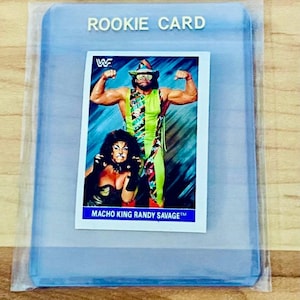 WWF 1991 Diamond Macho Man Randy Savage SuperStars Stickers Card #103 – Rare WWE Collectible