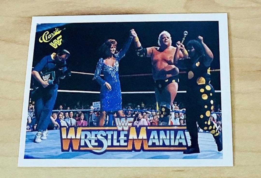 1990 Classic WWF Dusty Rhodes Miss Elizabeth Wrestlemania VI #122 WWE ...