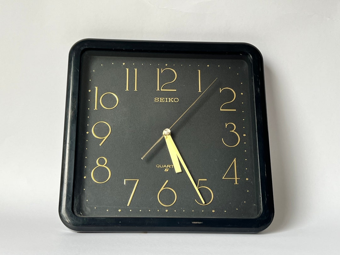 Vintage Seiko Wall Clock Etsy