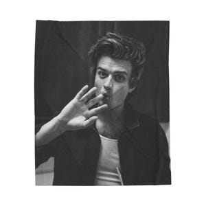 Velveteen Plush Blanket - Cozy Throw for Fans of Joe Keery, Soft Blankie, Warm Fleece Bedspread, Comfy Coverlet, Snuggle Quilt